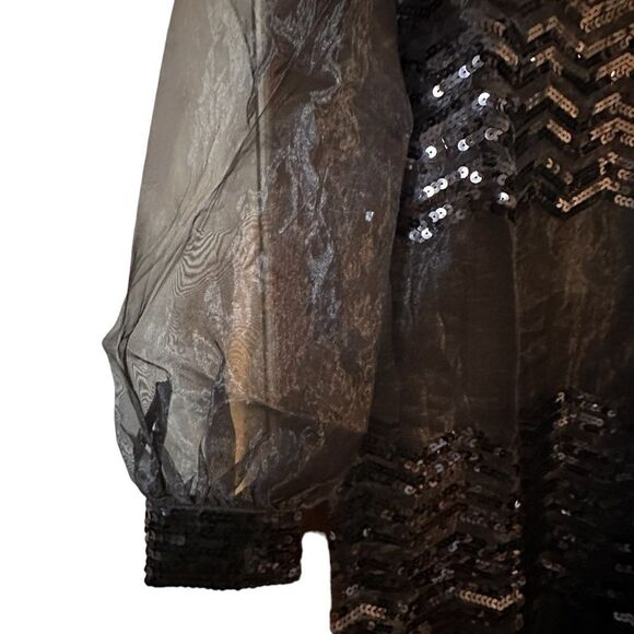 BNWT ModCloth Fanciful Fette Shift Sequin Overlay Dress- size small - Picture 7 of 12